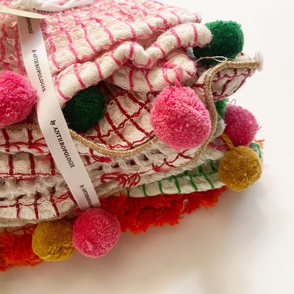 sale | anthropologie | holiday sandira dishcloths, set of 6 - Picture 4 of 7